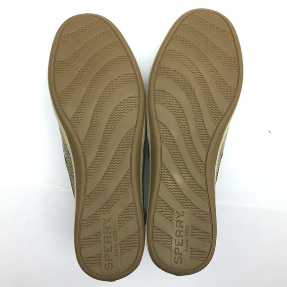 Sperry Women's Tan Leather Songfish Boat Shoes Nautical Casual size 7.5 - Picture 7 of 10